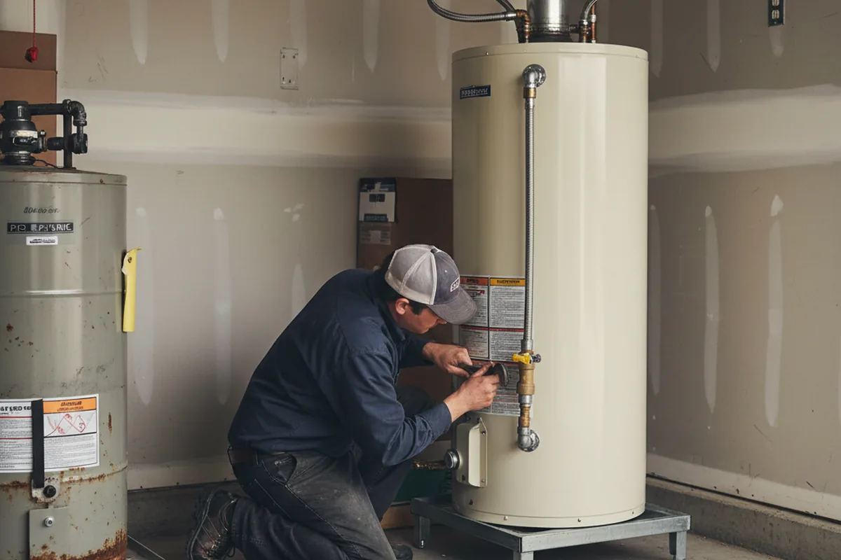 Water heater and shutoff valve replacement in Gunnison